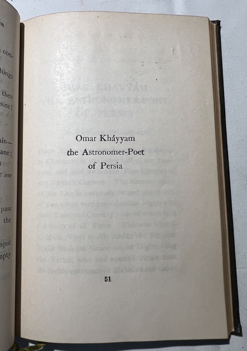 Omar Khayyam title page