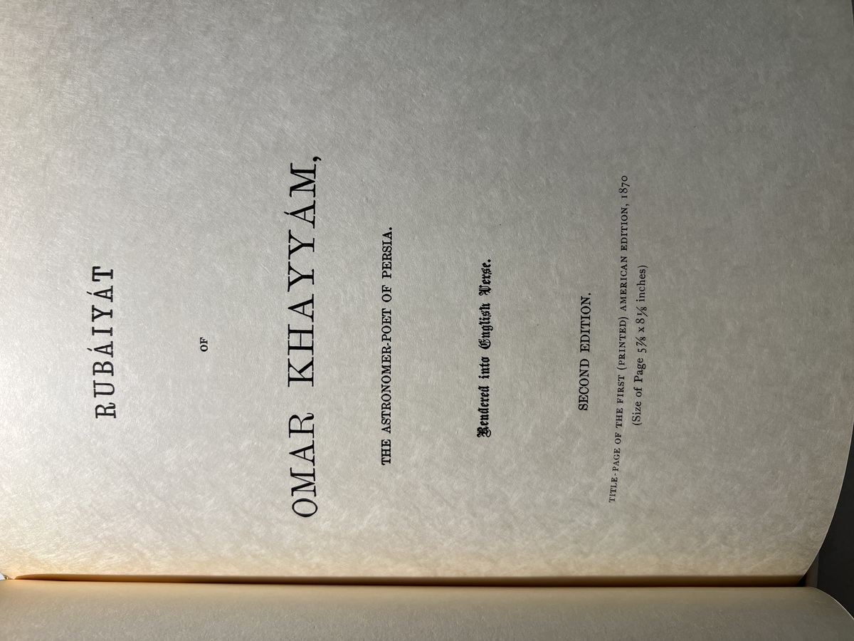 Title page of the first printed American edition, 1870 (facsimile)