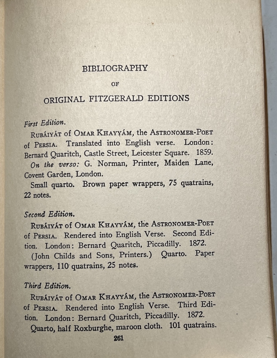 Bibliography of Original Fitzgerald Editions (1/2)