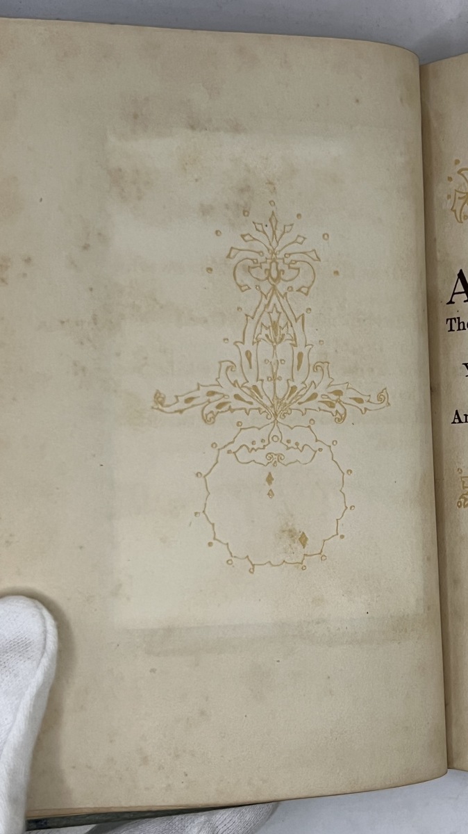 Decoration on back of art page
