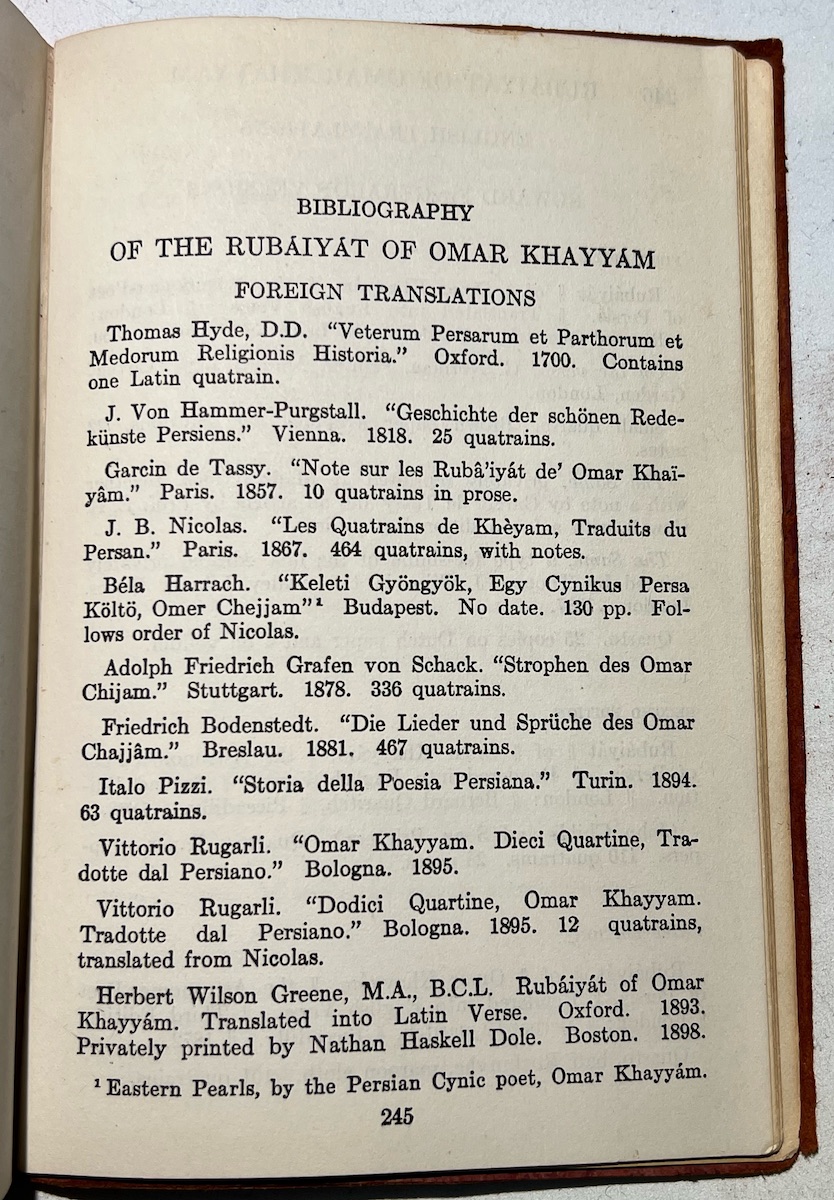 Bibliography (first page) of foreign translations
