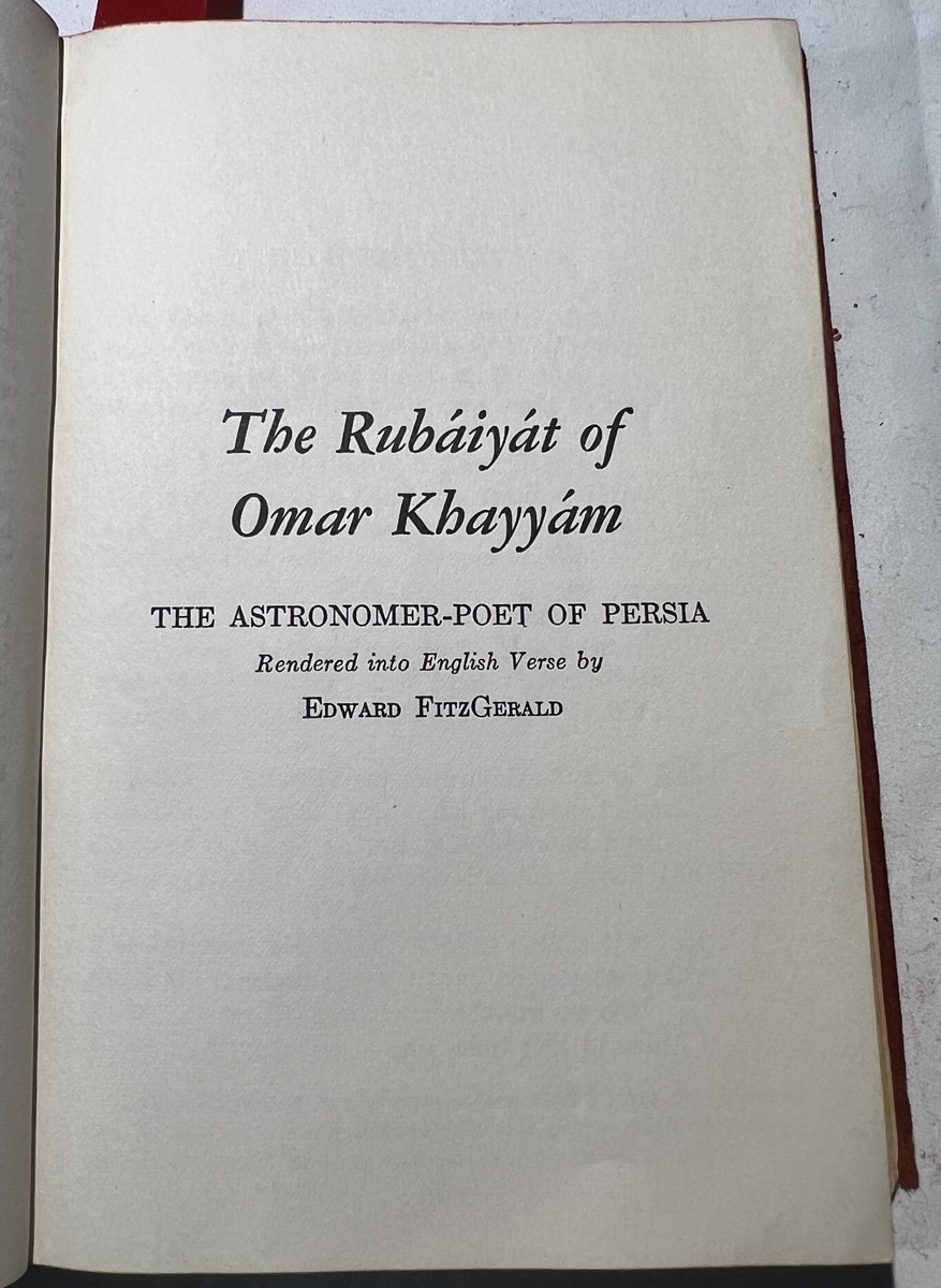 FitzGerald Rubaiyat title page